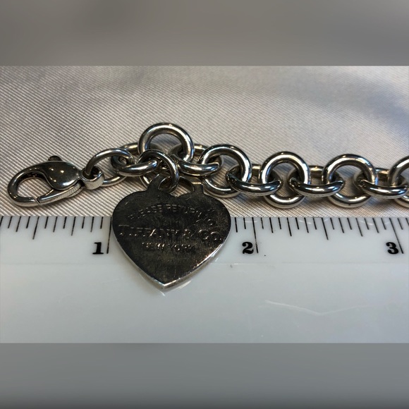 Tiffany RTT Heart Tag Bracelet 925 EUC - Picture 12 of 15